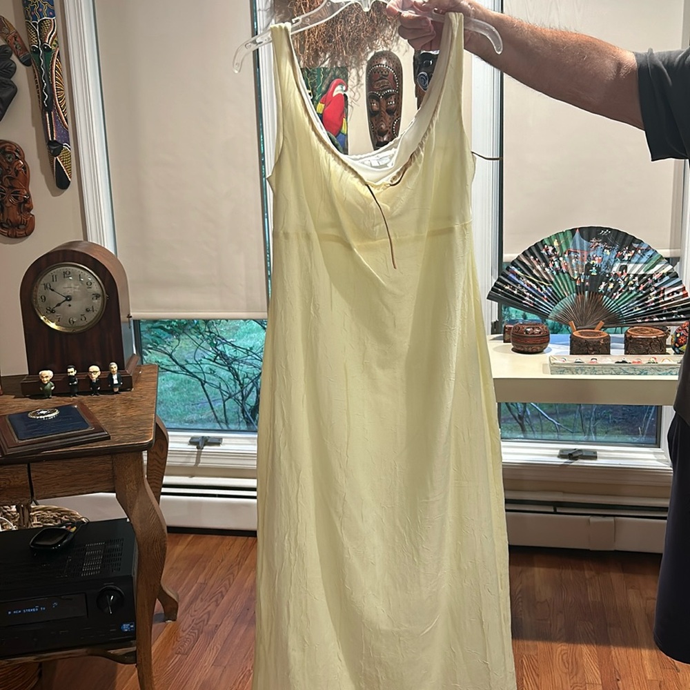 Pale yellow dress